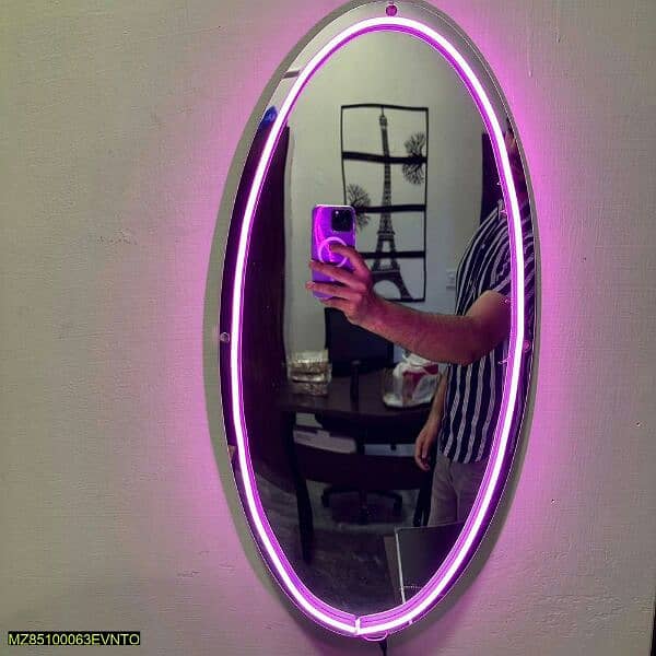 Neon acrylic mirror for room walls (12*24 inches) 4
