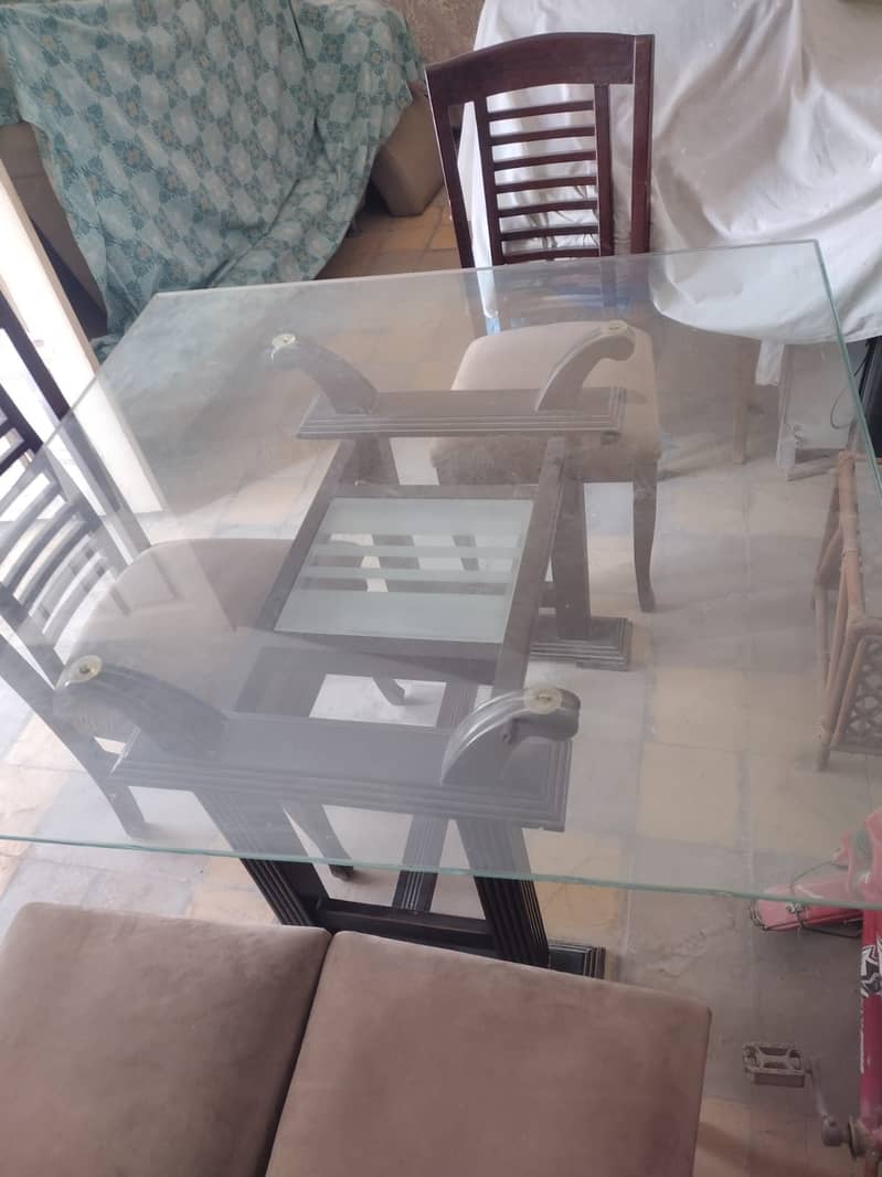 Dining Table with 4 chairs Bandoq Wala Design 1