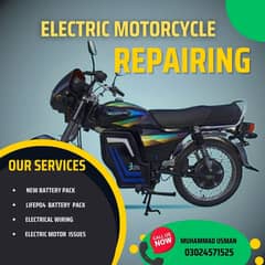Repairing of Electric Motorcycle