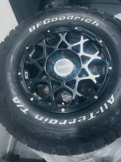 BRUT fresh import Alloy Rim with New Tyres for Land Cruiser Prado