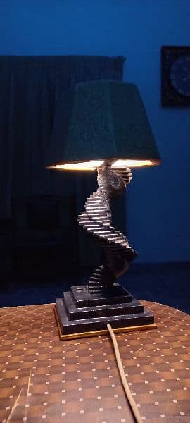 Spiral design Lamp. wood 3