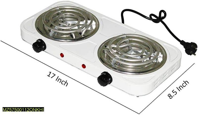 2 electric double stove burner 3