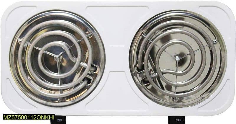 2 electric double stove burner 4
