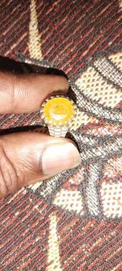 Natural African Yellow Sapphire (پکھراج) 
Weight   (8ct) 0