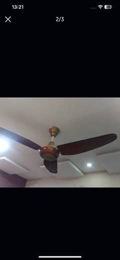 fan ceiling wooden texture excellent condition