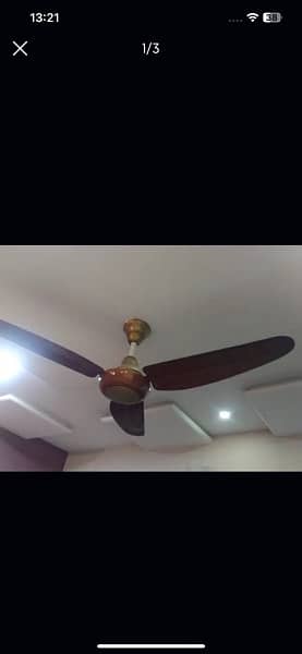 fan ceiling wooden texture excellent condition 2
