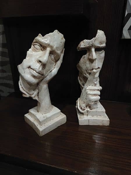 Face Sculpture Pack of 2 | For Sale | The Thinker | 1