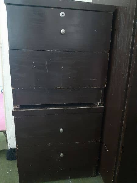 king bed set taali wood condition good 3