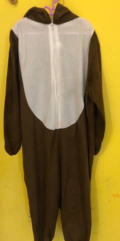 kids bear/horse costume jumpsuit with horse head