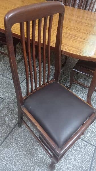 Dinning table of 6 chairs pure shesham 1