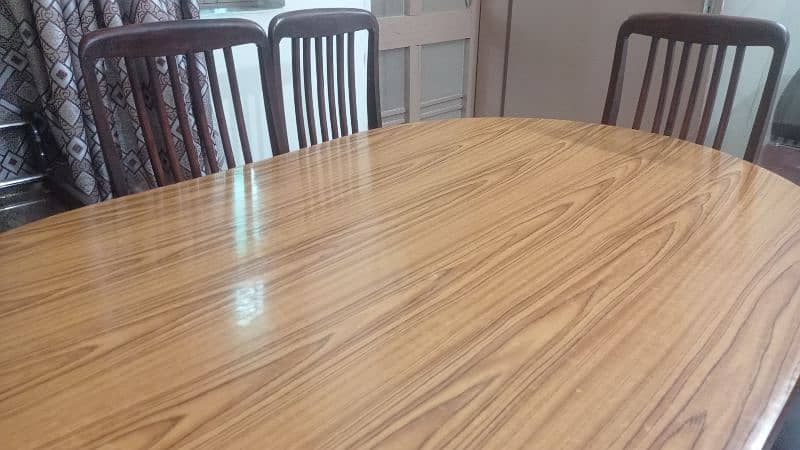 Dinning table of 6 chairs pure shesham 3