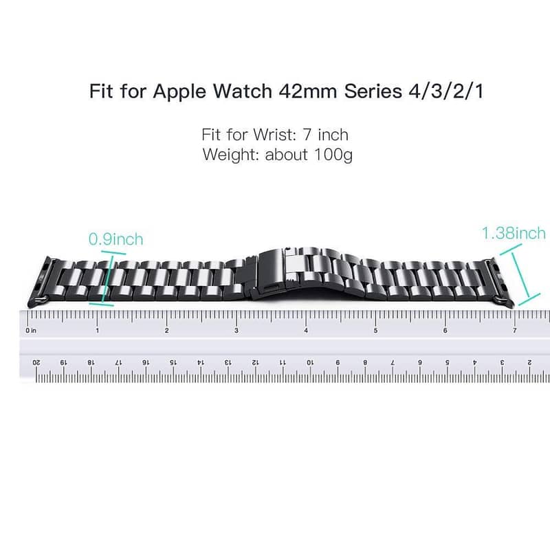 Metal strap For Apple watch 9 8 7 45mm 41mm Ultra/2 49mm Stainless ste 17