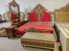 bed set / king size / double bed / bridal bedroom / furniture