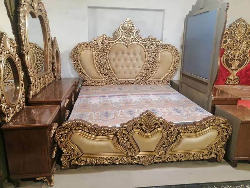bed set / king size / double bed / bridal bedroom / furniture 2