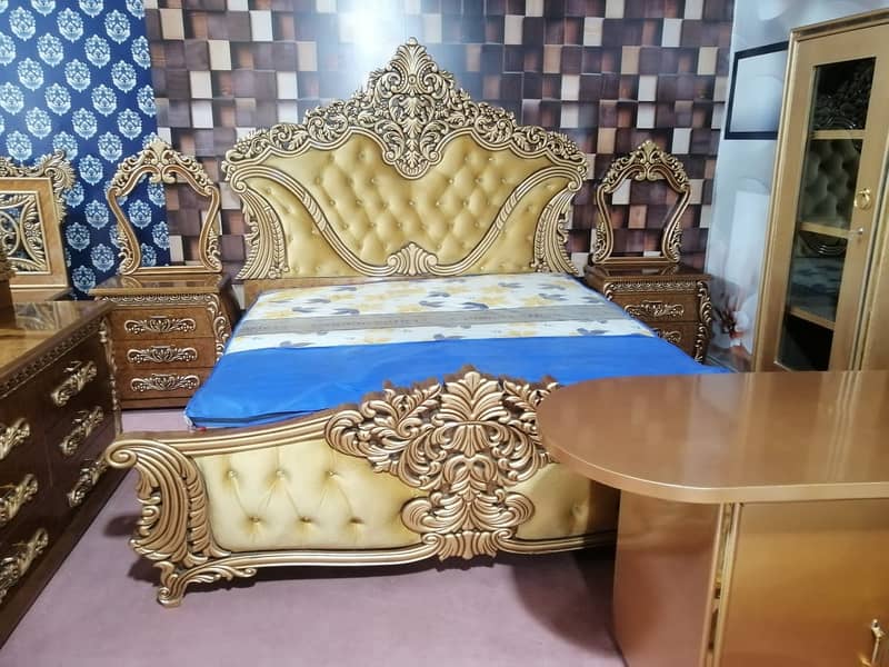 bed set / king size / double bed / bridal bedroom / furniture 6