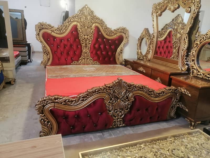 bed set / king size / double bed / bridal bedroom / furniture 11