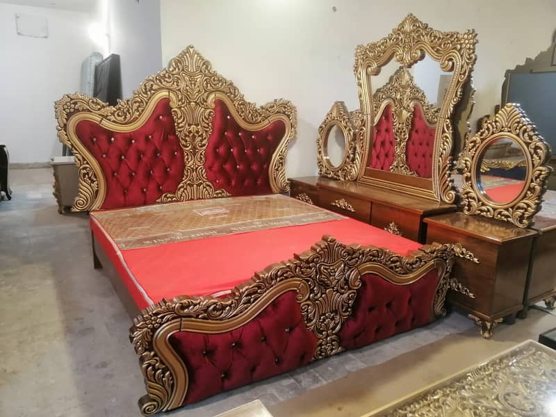 bed set / king size / double bed / bridal bedroom / furniture 13