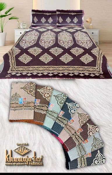 Multani Double Bedsheet - King size Bedsheet - 3pc Bedsheet - 90×108 9