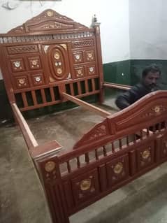 pure taali wood bed new 99 percent not used