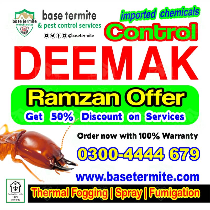 Termite(دیمک )/pest control/cockroach /dengue spray fumigation 1