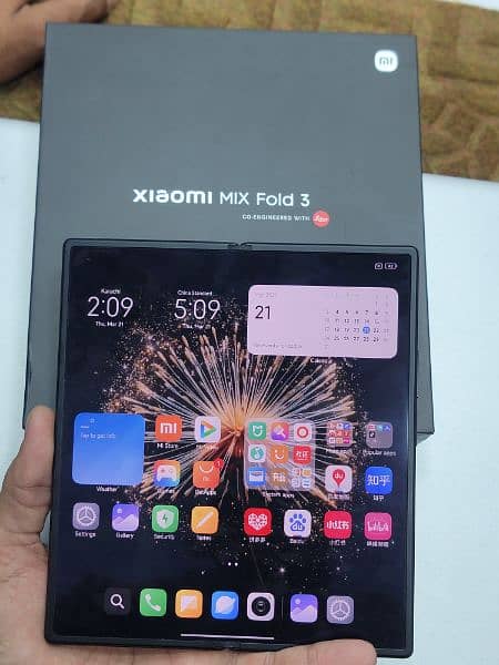 Xiaomi Mi Mix Fold 3 Black Color Complete Box Non PTA Non Active 8