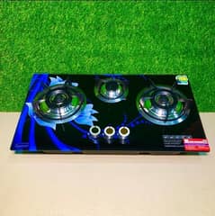 3 Burner Auto Glass Model 3 China Stove Available In All Branches