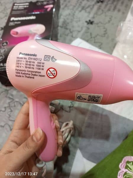 Panasonic hair dryer with 10 months brand Warenty. 2