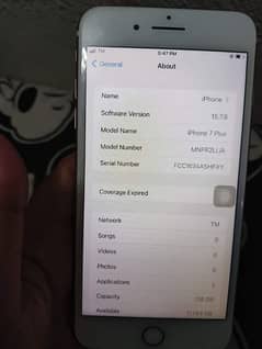 iPhone 7 plus 128 GB complete box my WhatsApp number 03489336983