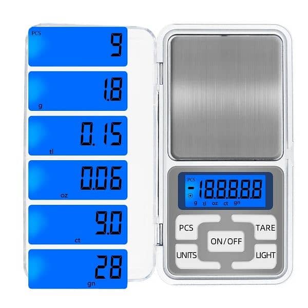 DIGITAL POCKET KITCHEN WEIGHT SCALE 0.01G TO 200G, (BRAND NEW) 5