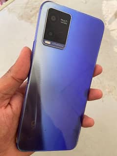 vivo y21 4+1gb 64gb only front gals bark with box hand orgnl charger