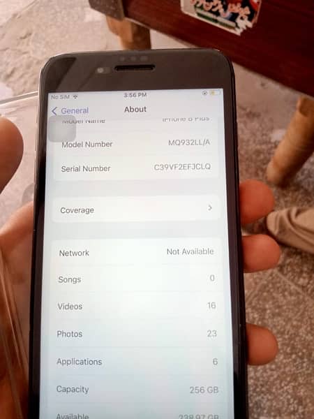 Iphone 8 plus non pta 256 gb battery change All ok 4