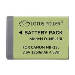 Canon NB-13L Battery and smart charger