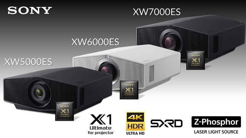 Sony VPL-XW5000ES & VPL-XW7000ES Laser 4K HDR Home Theater Projectors 0