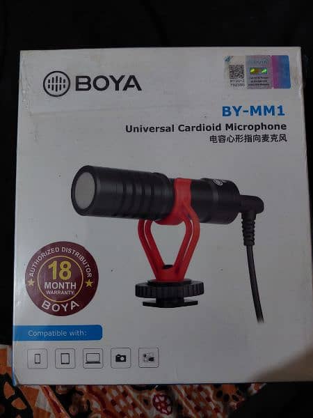 BOYA BY-MM1 Universal Cardiod Shotgun Microphone 0