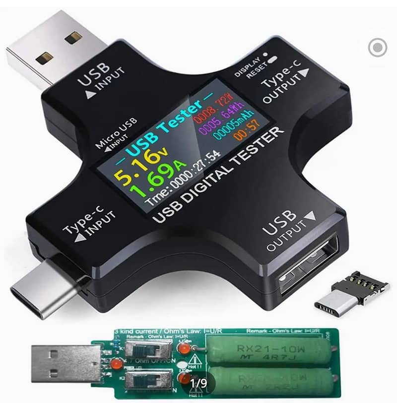 Type-C & USB Tester - DC Digital Volt/Current Meter for Mobile Powers 11