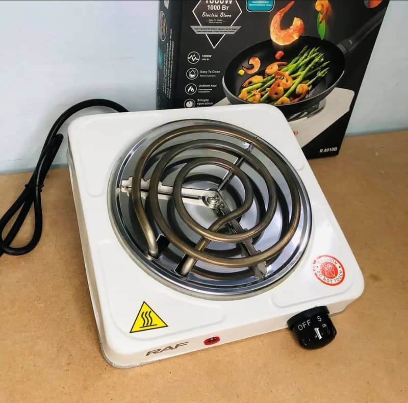 RAF Electric Stove Quick Cooking Hot Plate 1000W Heat Up in 2 Mins 1