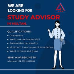 Female Study Abroad Advisor Required at Model Town Multan