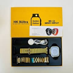 HK9 Ultra Pro Smart Watch (Golden Edition) - 49MM Ultra Series 8 - NFC
