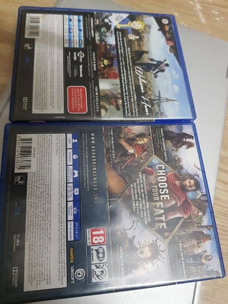 assassins creed odyssey & fallout 4 ps4 games 1