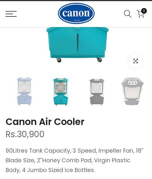 Canon Air cooler CA 6500 model 6