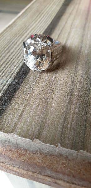 ~Quality Topaz in a heavy hand made silver ring. 1