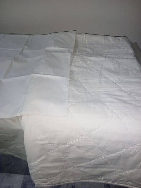 Beautiful Quilted Cotton Bedsheet with 2 Pillow Covers for Urgent Sale 2