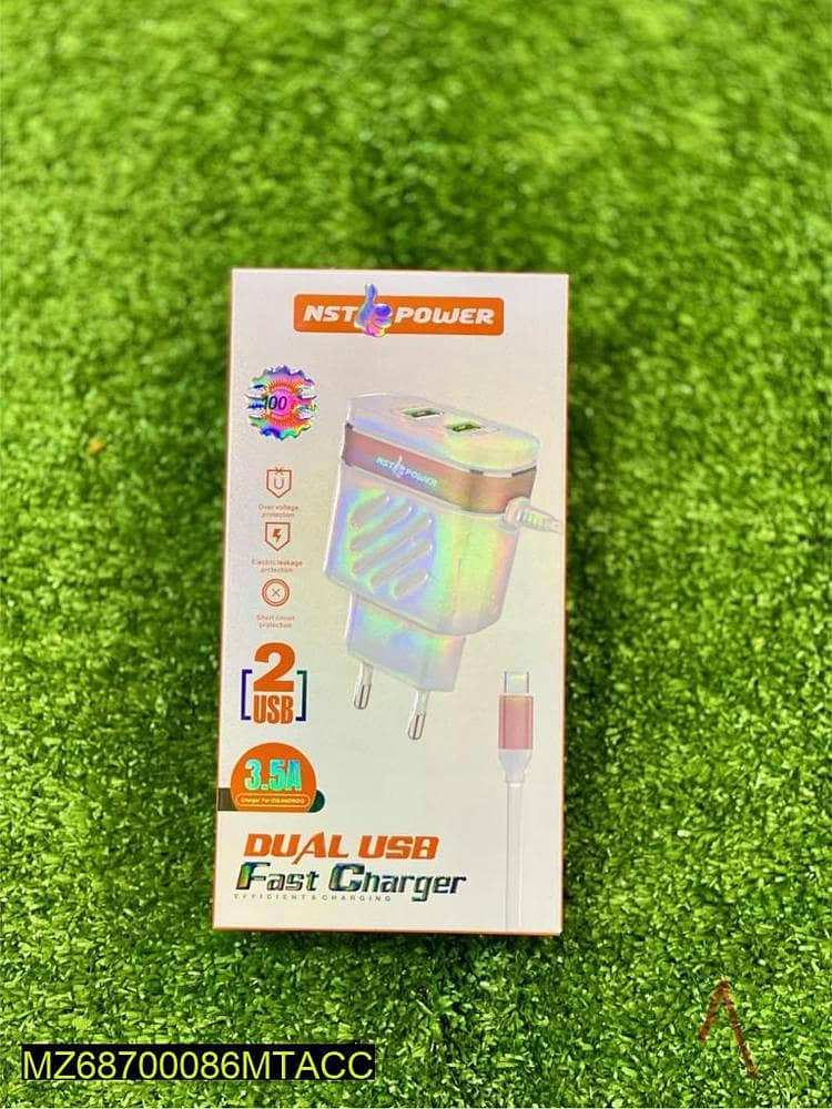 •  Material: ABS Plastic •  Product Type: Mobile Charger •  Product Fe 0
