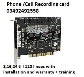 Telephone Recording/Calls Recording Card with Software Installation 0