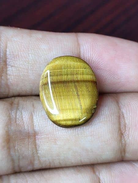 Tiger Eye Stone 1 of 1 Very Unique Flat & Stylish Natural Gem Stone 0