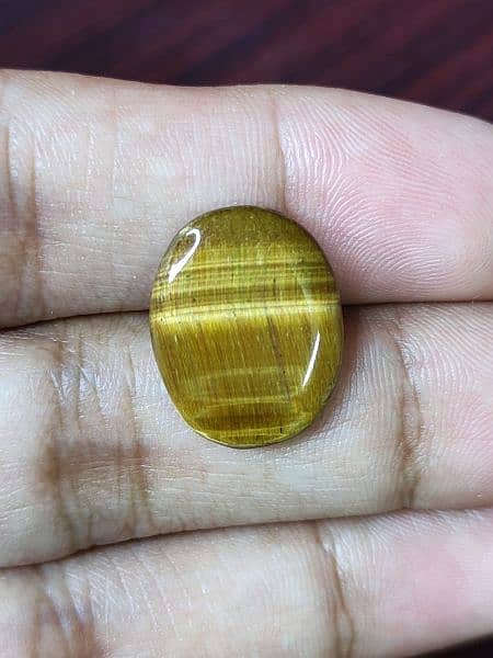 Tiger Eye Stone 1 of 1 Very Unique Flat & Stylish Natural Gem Stone 1