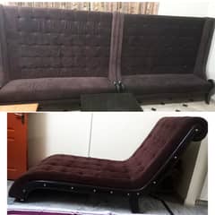 2 Pcs Sofa & 1 Pc Dewan in Perfect Condition