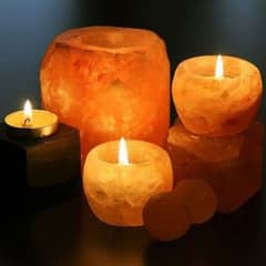 Candle Salt Lamps (Assorted) with Home delivery Service