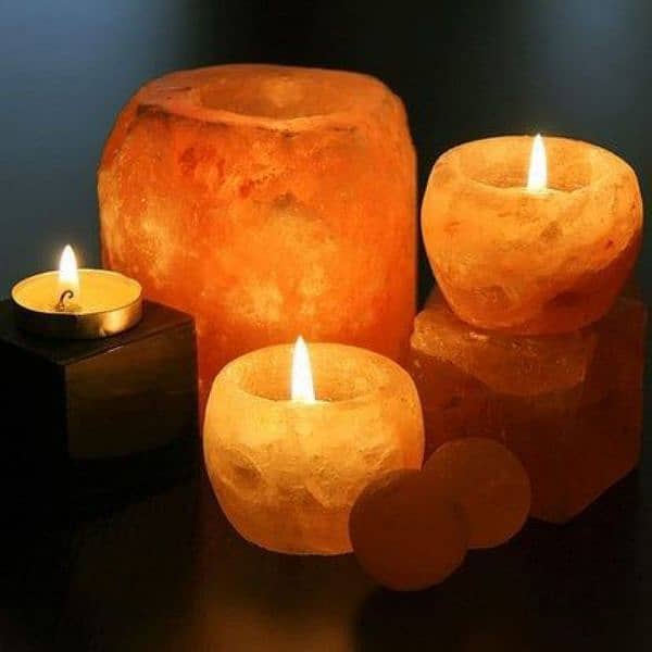 Candle Salt Lamps (Assorted) with Home delivery Service 0