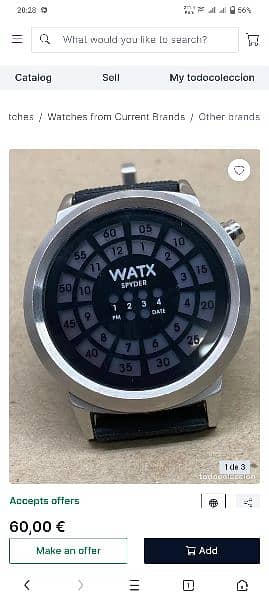 wrist watch watx model No. RWA0900 4